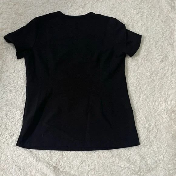 Figs Women's Short Sleeve Black Top - Picture 6 of 8